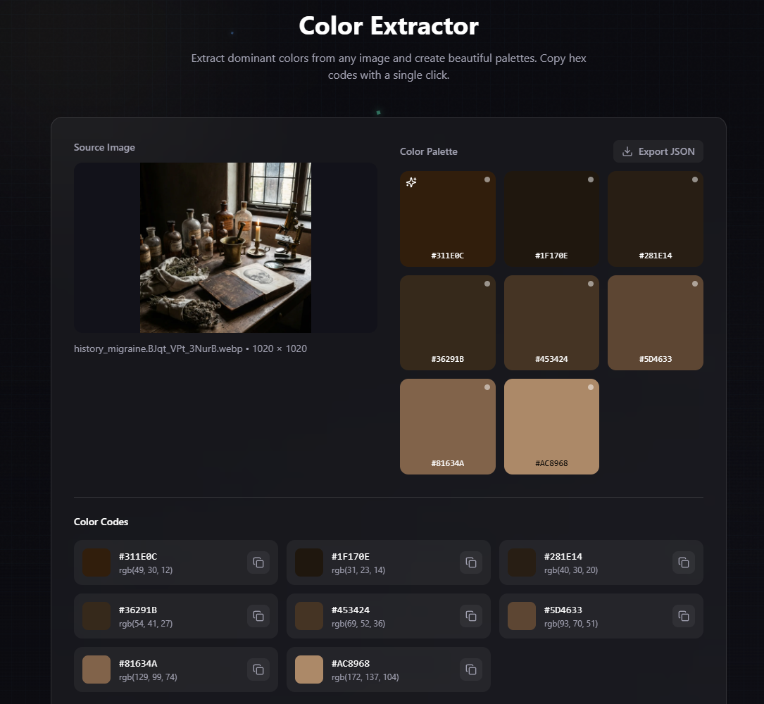 Color Extractor screenshot