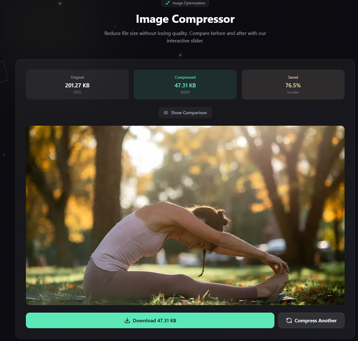 Image Compressor screenshot