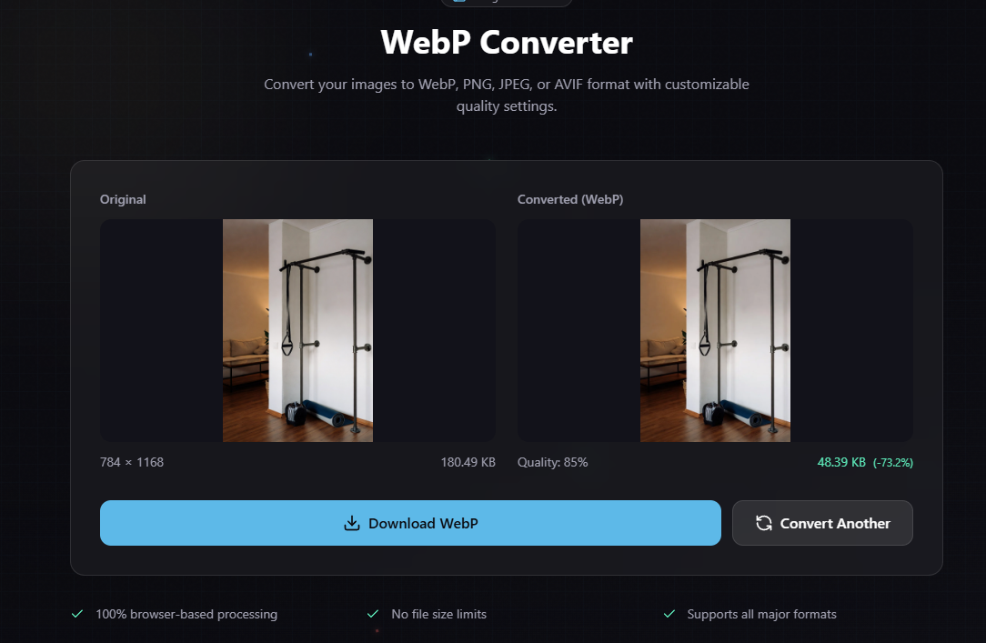 WebP Converter screenshot